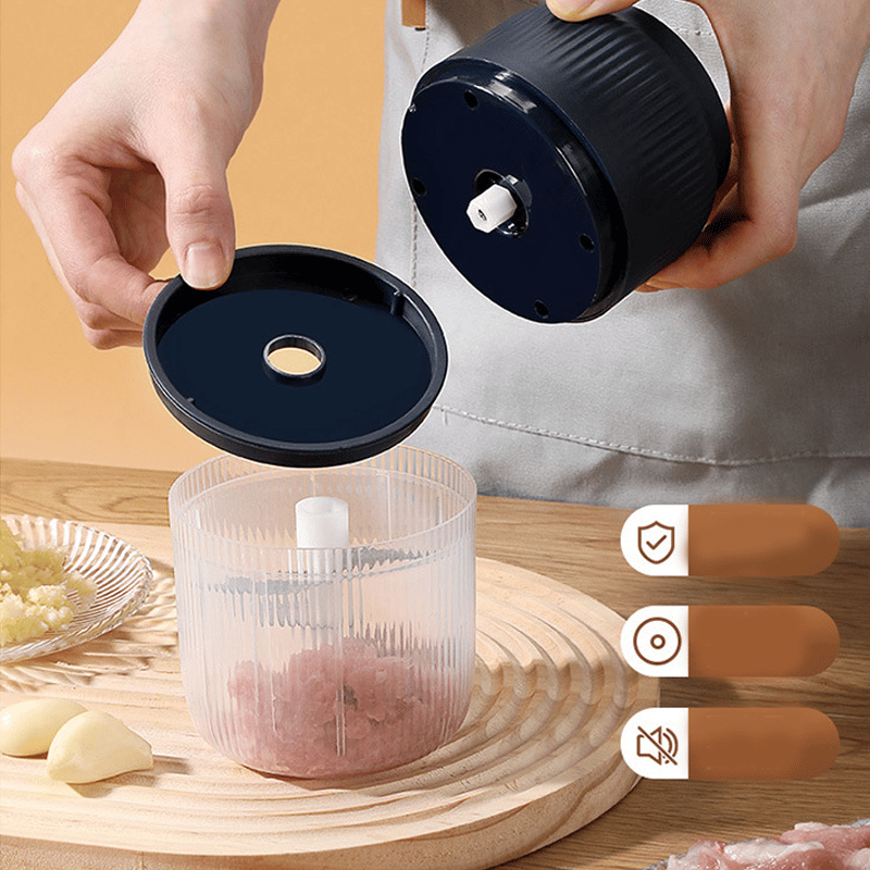 🔥 50K+ Sold | ✨ Mini Electric Food Chopper – One-Press Garlic & Veggie Prep! 🍳🥕🧄