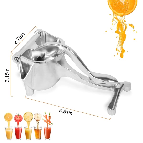 Aluminum Manual Press Juicer🍹 – ergonomic lever juicer for lemons and oranges, sturdy design and easy to clean