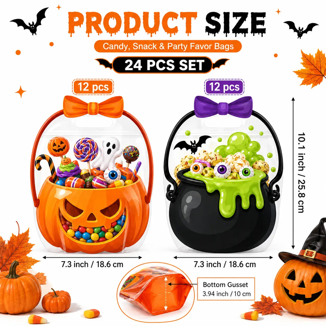 🎃 Halloween Squishy Party Favor Bags