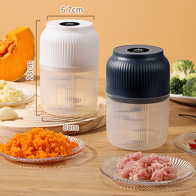 🔥 50K+ Sold | ✨ Mini Electric Food Chopper – One-Press Garlic & Veggie Prep！ 🍳🥕🧄
