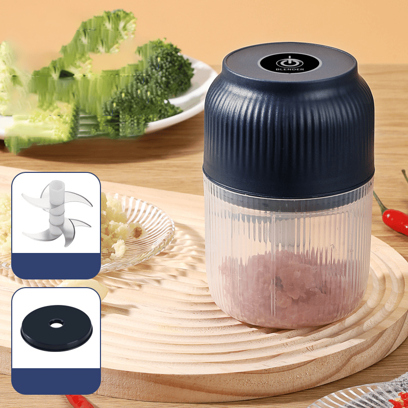 🔥 50K+ Sold | ✨ Mini Electric Food Chopper – One-Press Garlic & Veggie Prep！ 🍳🥕🧄
