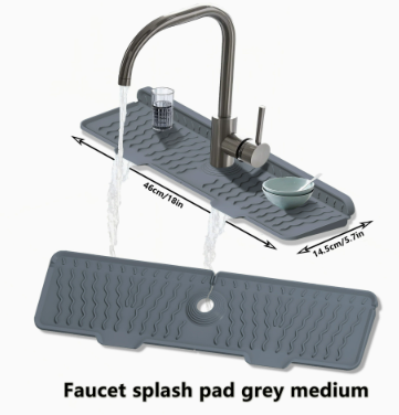 💧 Silicone Sink Faucet Draining Mat