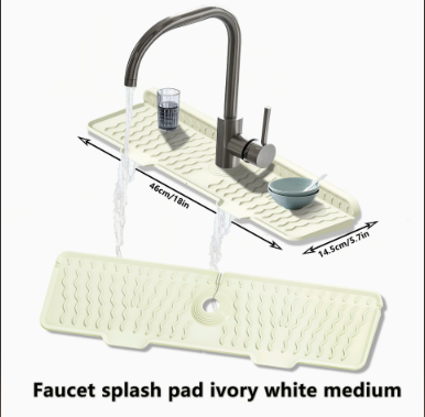 💧 Silicone Sink Faucet Draining Mat