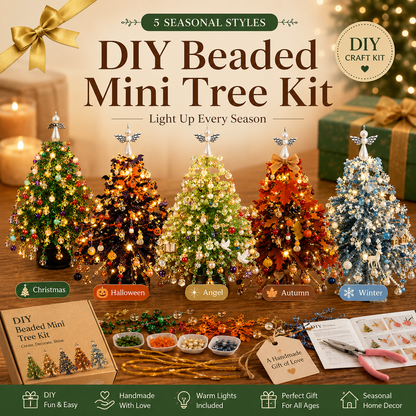 🎄 DIY Christmas tree bead kit – 🎅 Create your own sparkling Christmas decoration