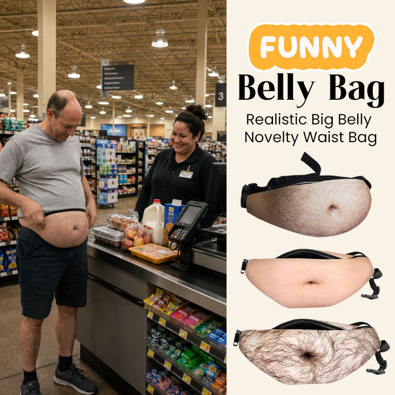😂 Funny Realistic Belly Bag ✨ Surprise Prank Waist Pack for Parties