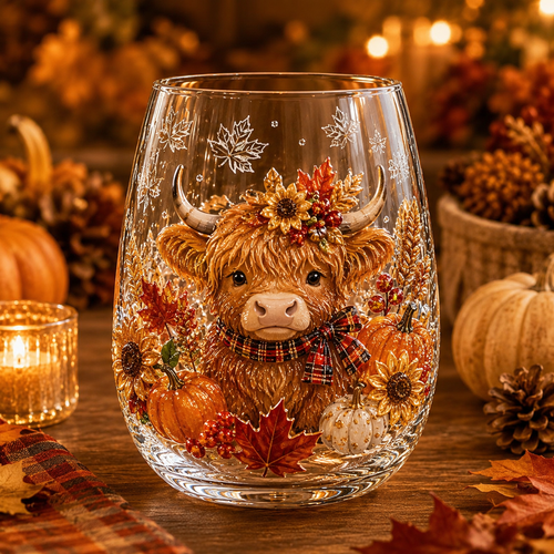 🍂AUTUMN SALE 49% OFF✨3D Embossed Harvest Glass Cups