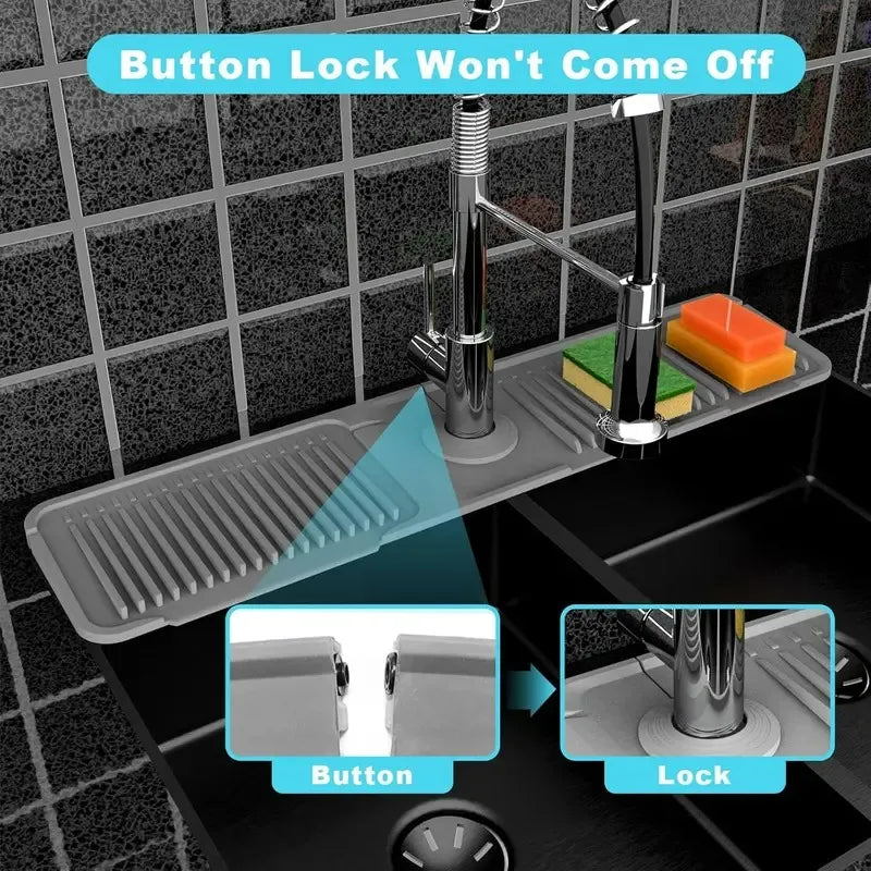 💧 Silicone Sink Faucet Draining Mat