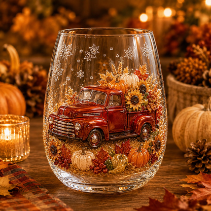 🍂AUTUMN SALE 49% OFF✨3D Embossed Harvest Glass Cups