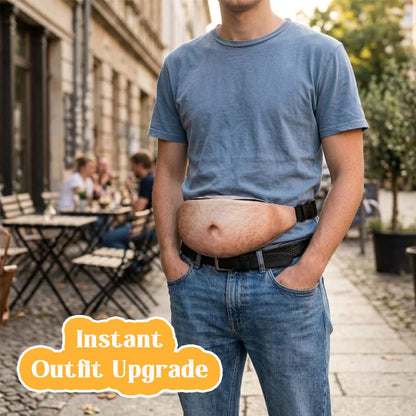 😂 Funny Realistic Belly Bag ✨ Surprise Prank Waist Pack for Parties