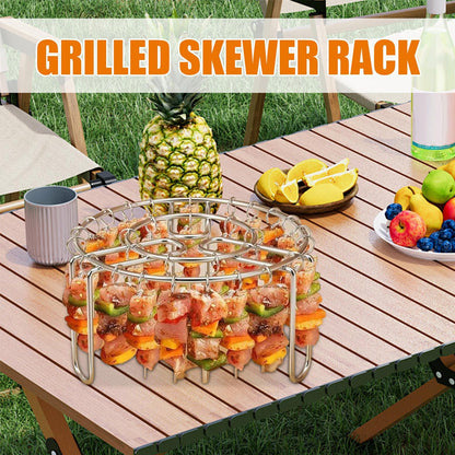 🔥 Air Fryer Skewer Rack | 360° Even Cooking, Crispy & Juicy! 🍢