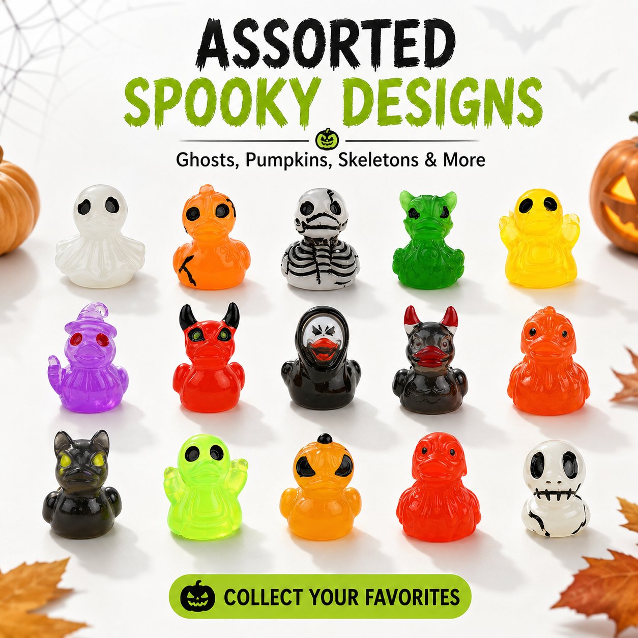 🔥Last Day 50% OFF - 🎃  Glow-In-Dark Tiny Spooky Resin Decorations