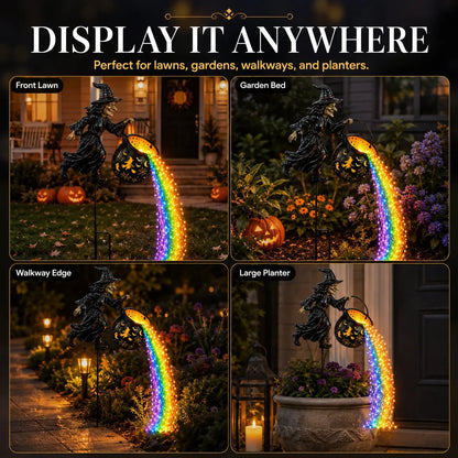 🔥LAST DAY 50% OFF -Halloween Witch Cauldron Garden Light