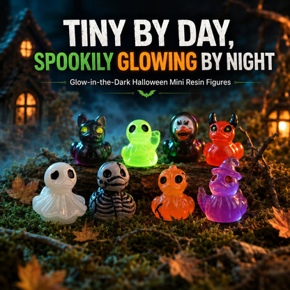 🔥Last Day 50% OFF - 🎃  Glow-In-Dark Tiny Spooky Resin Decorations