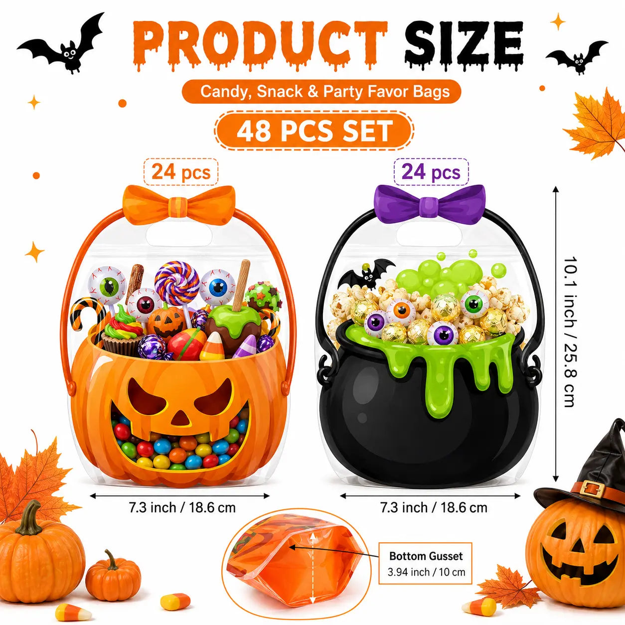 🎃 Halloween Squishy Party Favor Bags