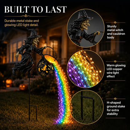 🔥LAST DAY 50% OFF -Halloween Witch Cauldron Garden Light