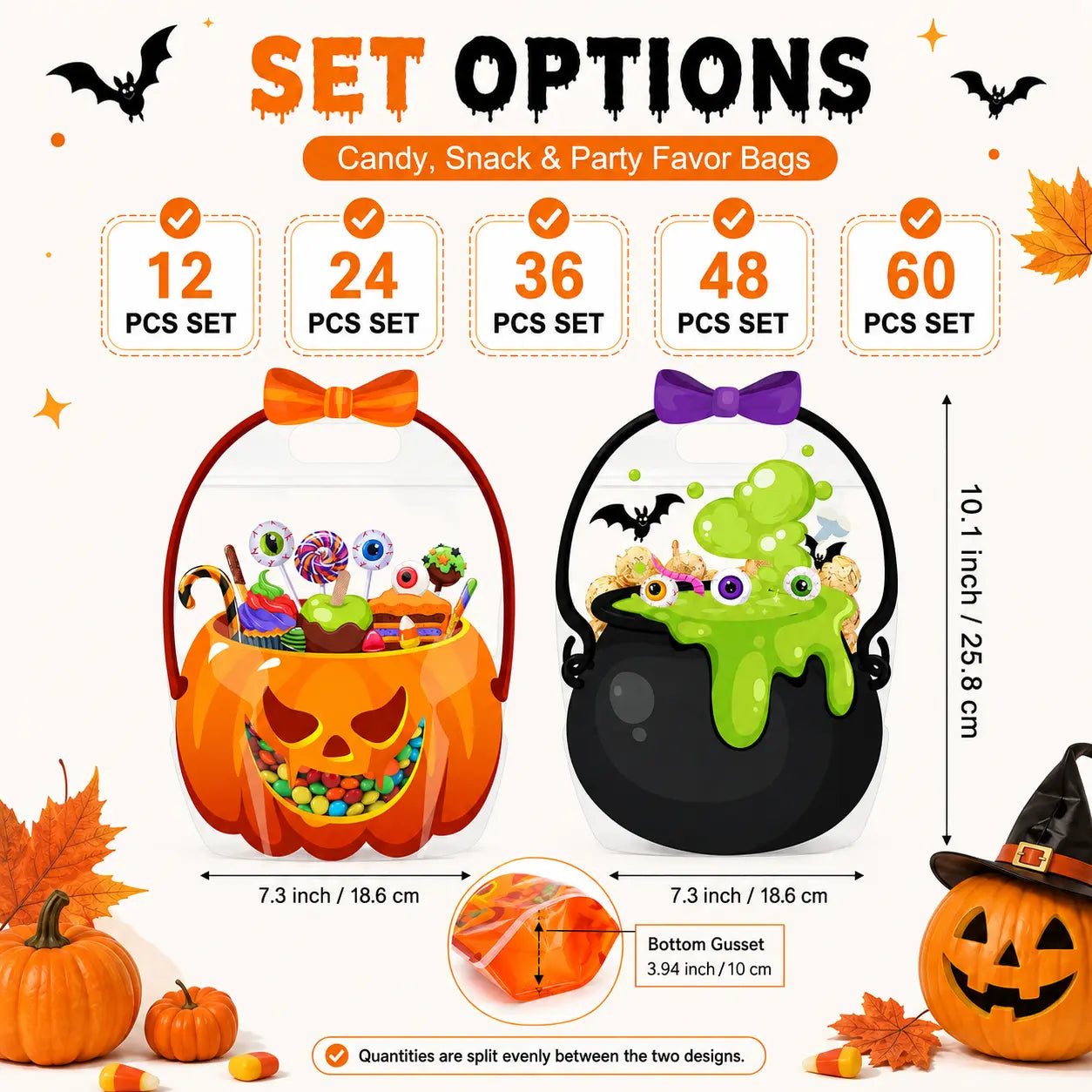 🎃 Halloween Squishy Party Favor Bags