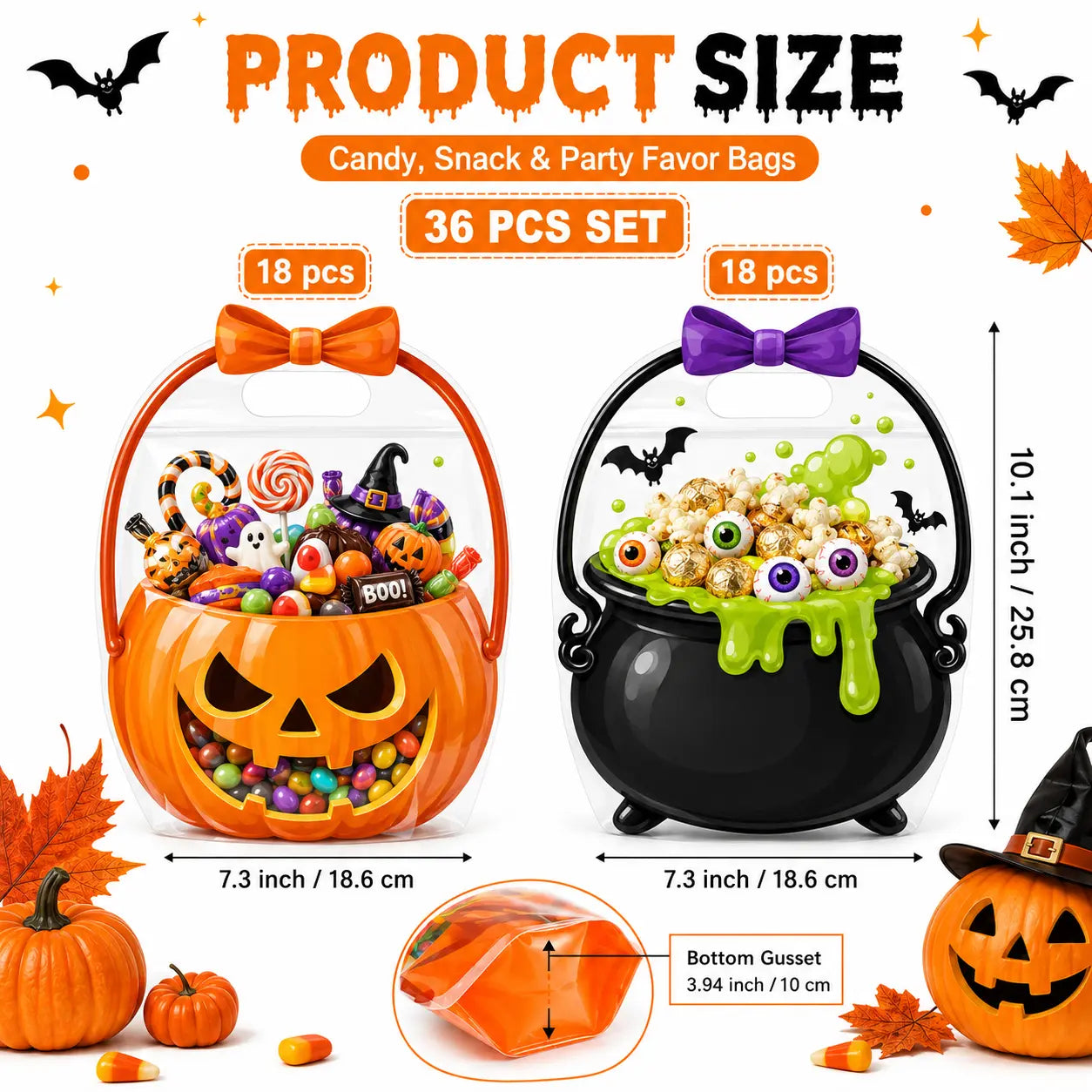 🎃 Halloween Squishy Party Favor Bags