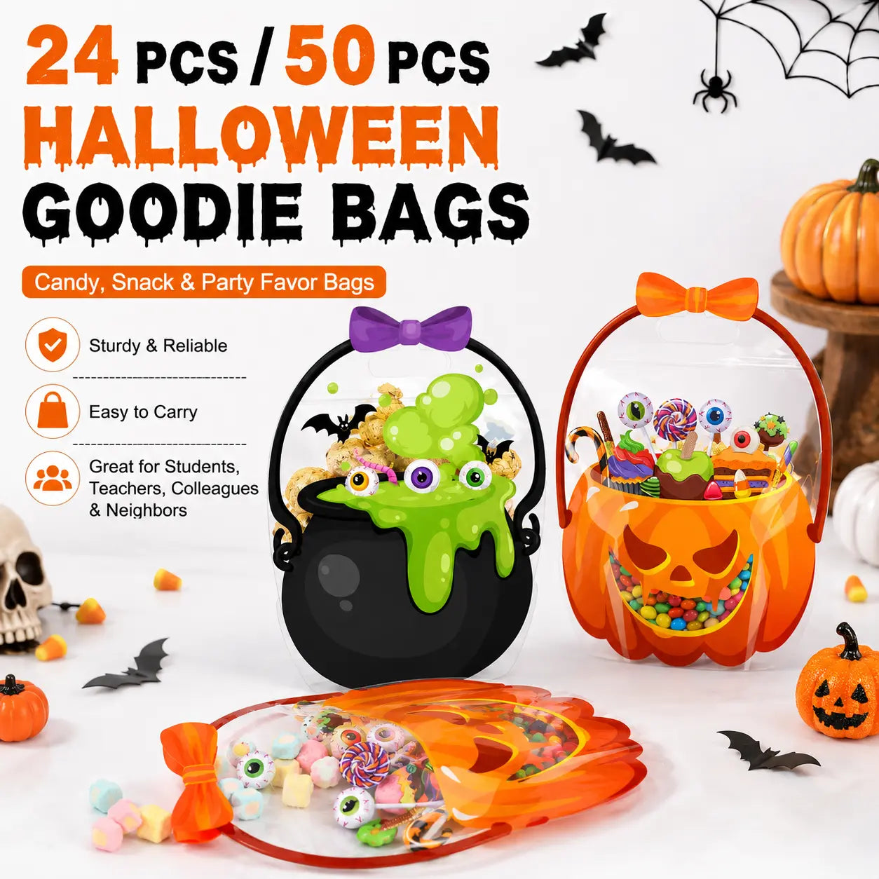 🎃 Halloween Squishy Party Favor Bags
