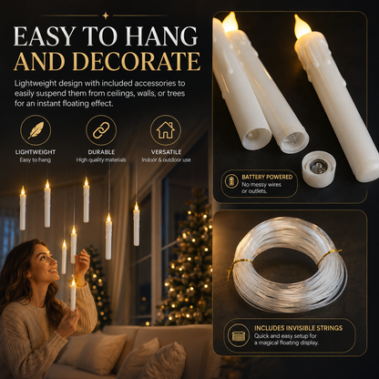 Halloween Floating Flameless Candle