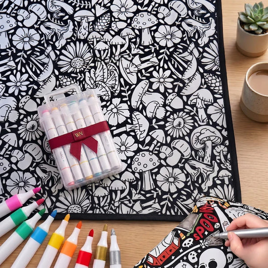 🎨✨DIY Coloring Blanket With Markers