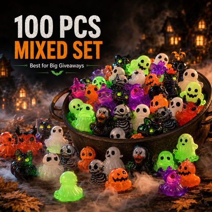 🔥Last Day 50% OFF - 🎃  Glow-In-Dark Tiny Spooky Resin Decorations