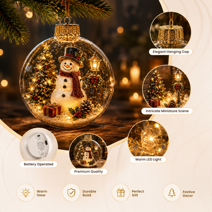 🎄Glowing Christmas Diorama Ornament 👼