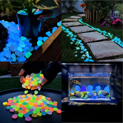 🔥LAST DAY SALE 49% OFF🔥🌈Colorful Glow-in-the-Dark Garden Stones