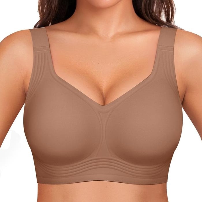 🏆LAST DAY SALE 49% OFF 🔥Super Firming Leopard Print Jelly Bra | Women Wirefree Bras 👍No More Sagging Breasts