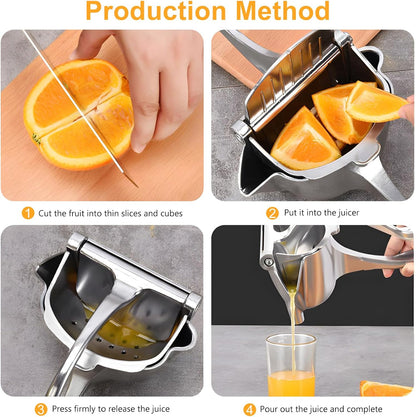 Aluminum Manual Press Juicer🍹 – ergonomic lever juicer for lemons and oranges, sturdy design and easy to clean