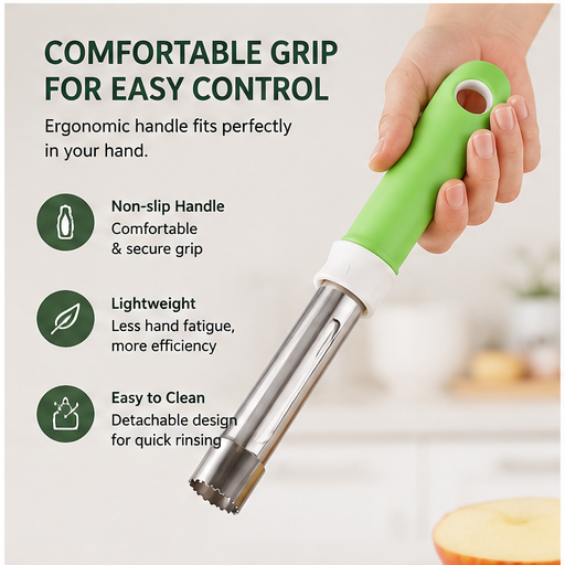 ✨2 in 1 Apple Corer and Peeler - Stainless Steel Fruit Corer