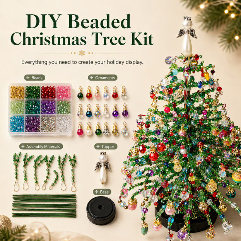 🎄 DIY Christmas tree bead kit – 🎅 Create your own sparkling Christmas decoration