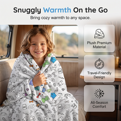 🔥LAST DAY SALE 50% OFF!!🎨Creative Cozy Coloring Blanket Kit