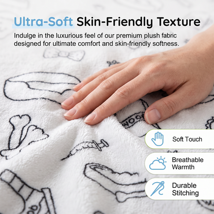 🔥LAST DAY SALE 50% OFF!!🎨Creative Cozy Coloring Blanket Kit