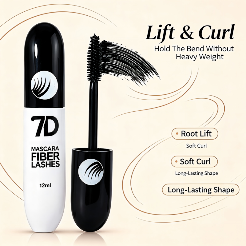 7D Silk Fiber Black Lengthening Mascara - Adult Beauty Makeup✨