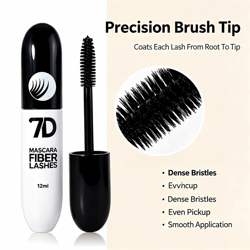7D Silk Fiber Black Lengthening Mascara - Adult Beauty Makeup✨