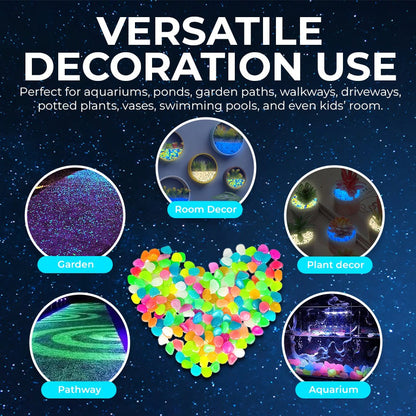 🔥LAST DAY SALE 49% OFF🔥🌈Colorful Glow-in-the-Dark Garden Stones