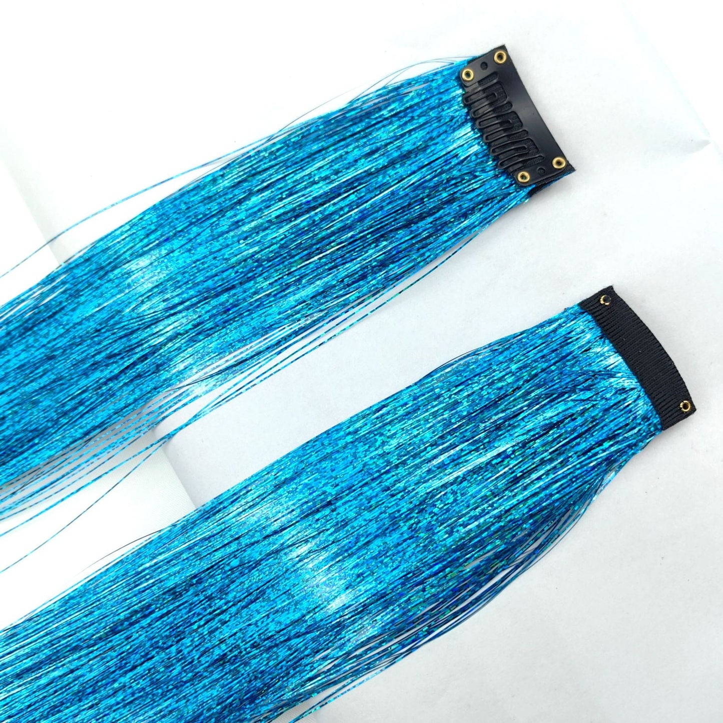 👑Prom’s Most-Wanted: Vibrant Laser Hair Tinsel! 💃(Available in Snap Clips & DIY Strands)