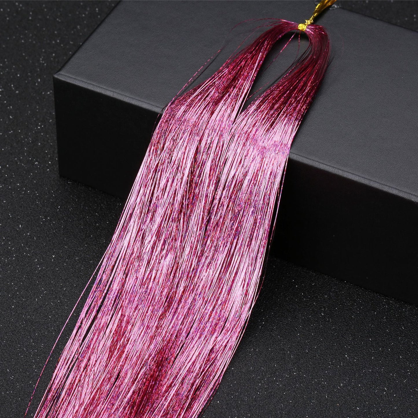 👑Prom’s Most-Wanted: Vibrant Laser Hair Tinsel! 💃(Available in Snap Clips & DIY Strands)