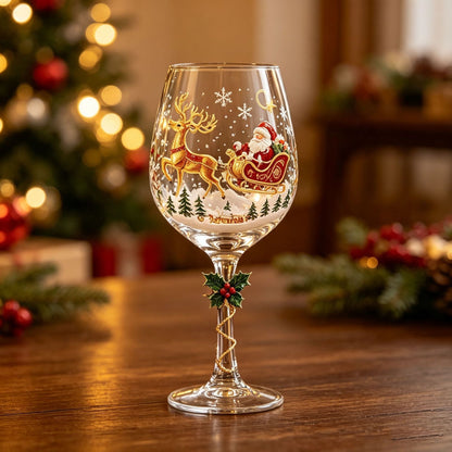 🔥🎁Christmas  Wine Glass Collection Gift Box Set✨