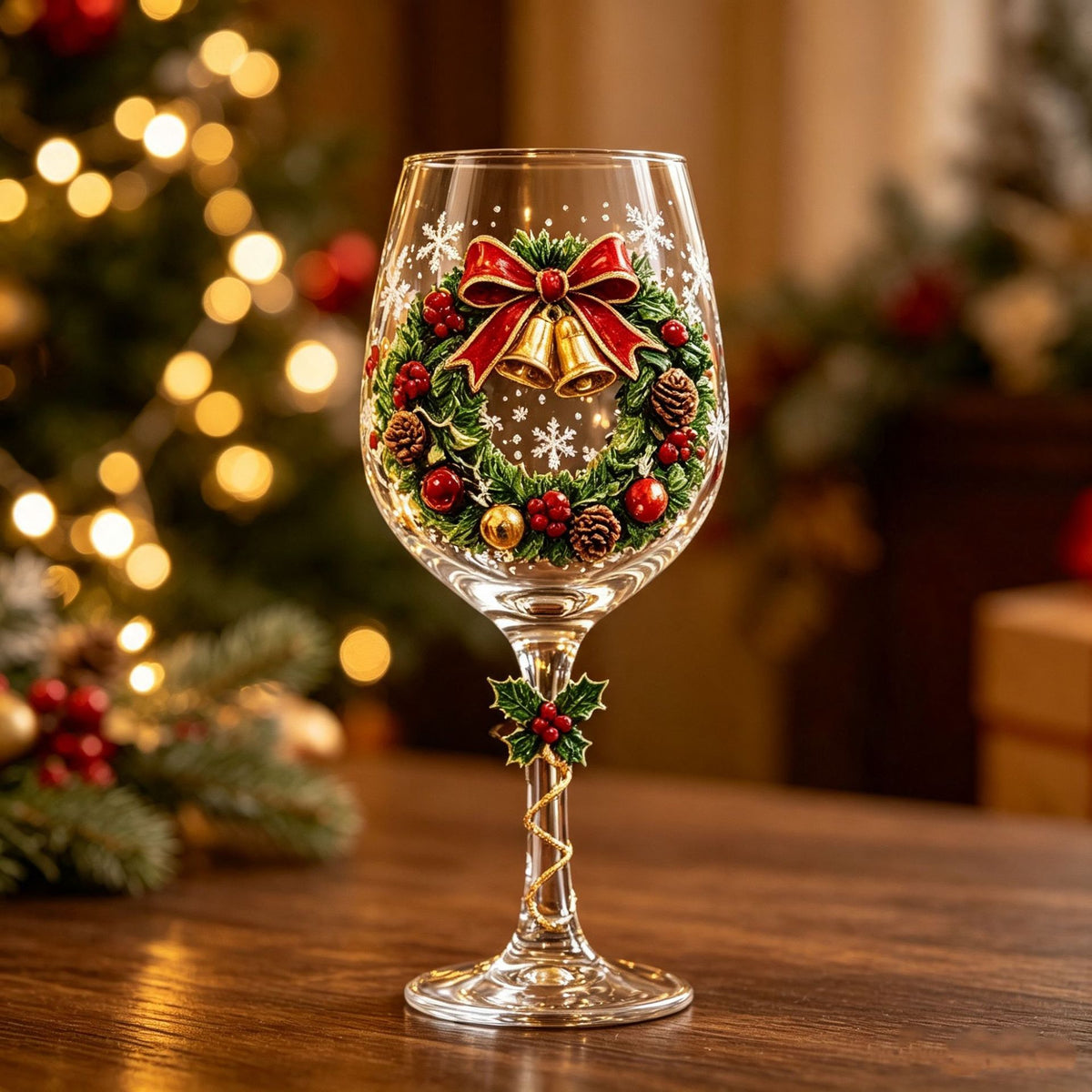 🔥🎁Christmas  Wine Glass Collection Gift Box Set✨