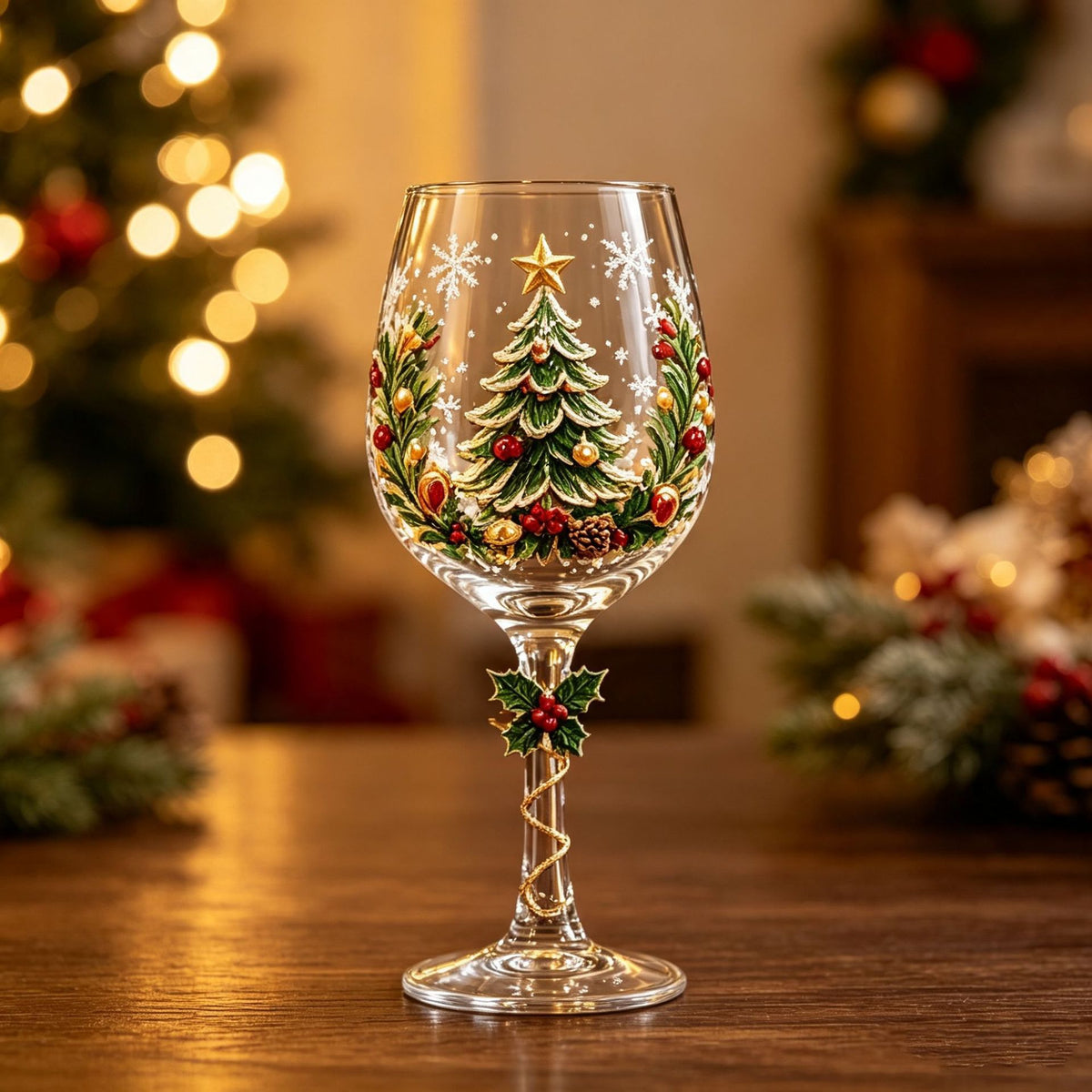 🔥🎁Christmas  Wine Glass Collection Gift Box Set✨