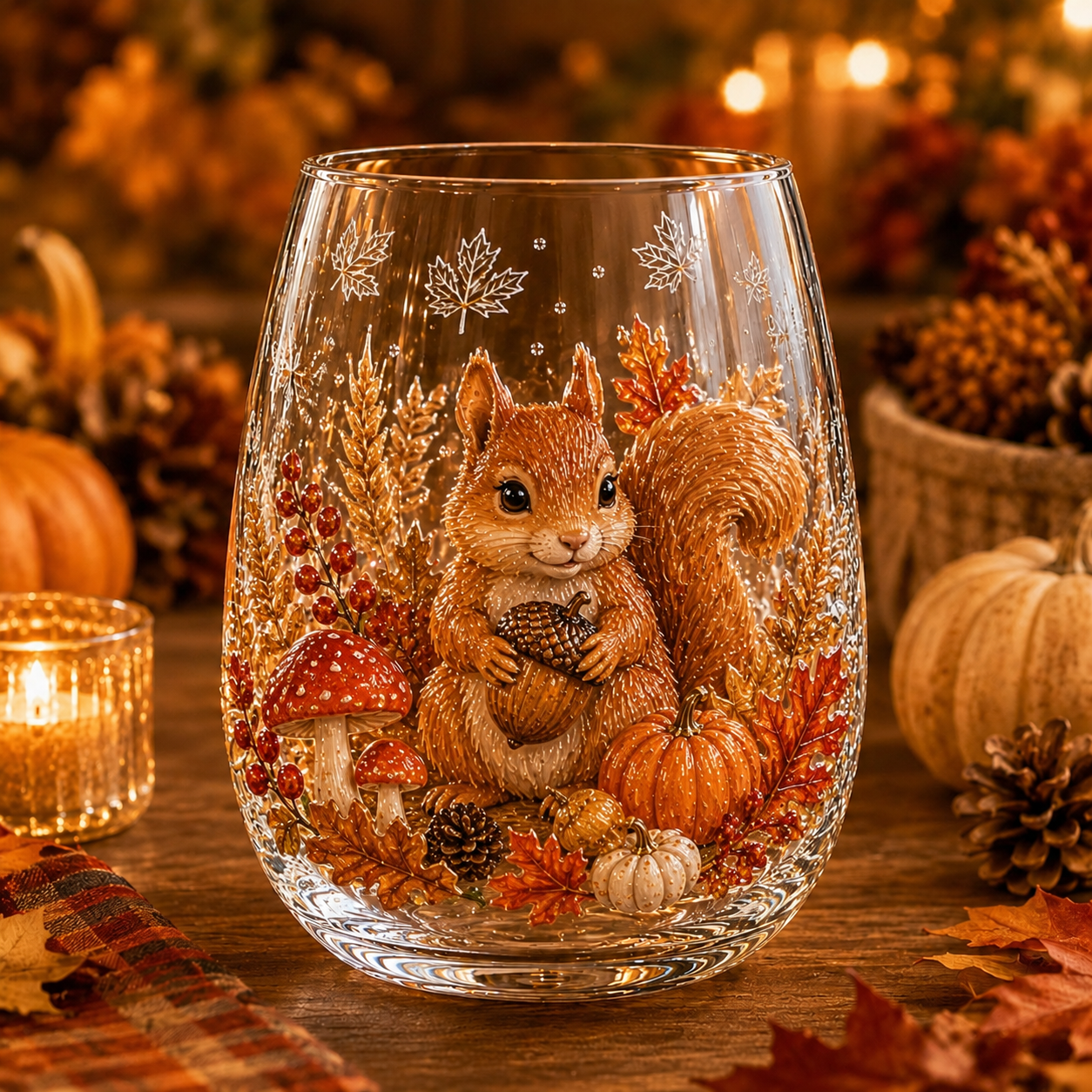 🍂AUTUMN SALE 49% OFF✨3D Embossed Harvest Glass Cups