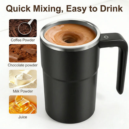 Rechargeable Magnetic Automatic Self‑Stirring Mug with Temperature Display