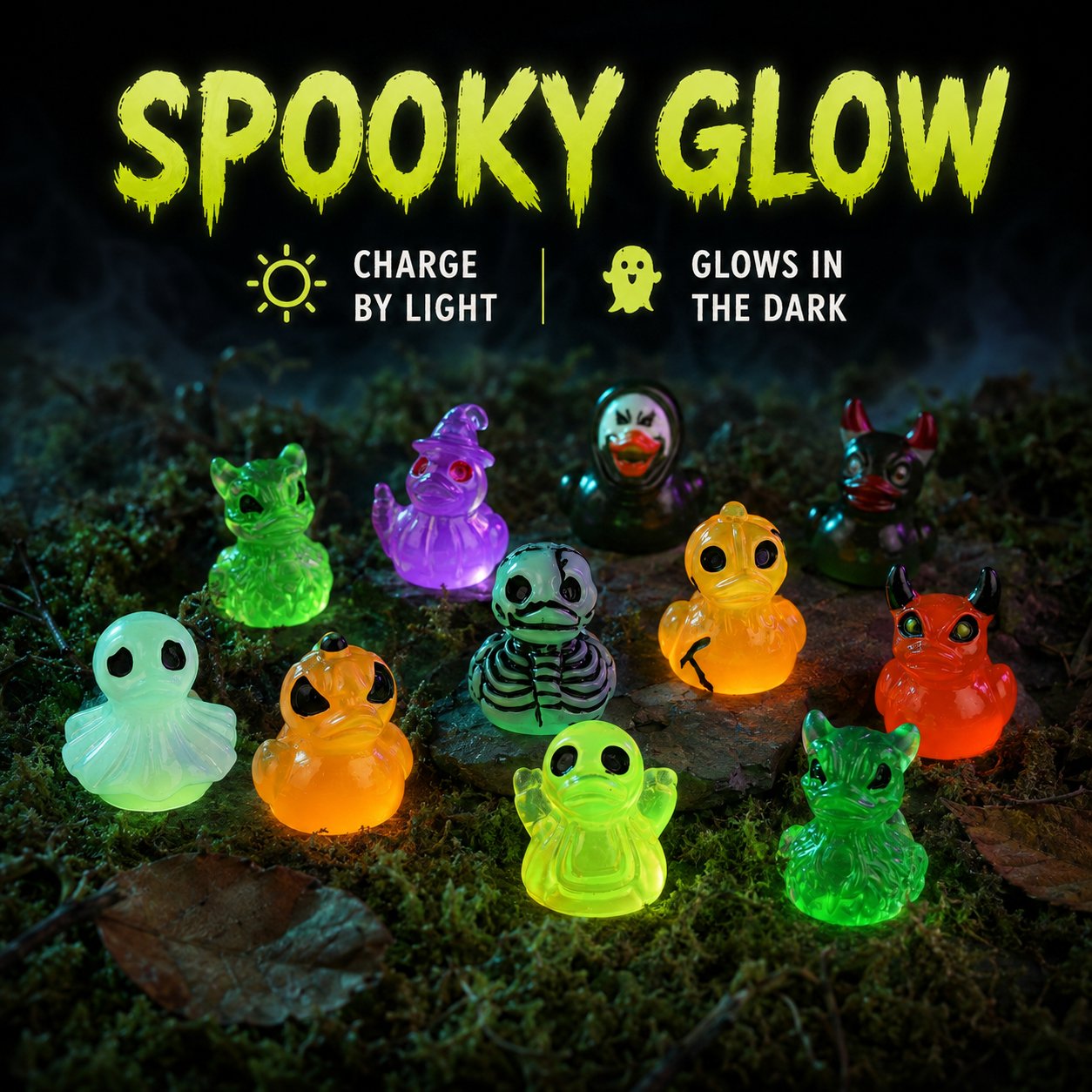 🔥Last Day 50% OFF - 🎃  Glow-In-Dark Tiny Spooky Resin Decorations