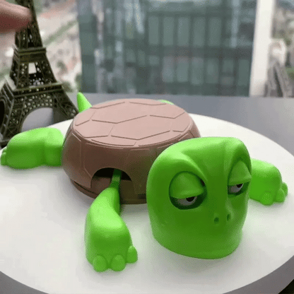 The "Turtley Shocked" Pop-Up Desk Coaster