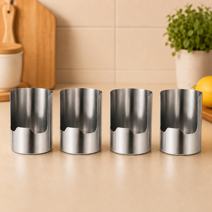 Thickened Stainless Steel Utensil Organizer, Rust Resistant Easy to Clean