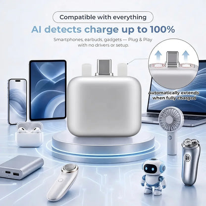 🥳2026 HOT SALE🥳💞50K+ SOLD!⚡Auto Power-Off Fast Charging Adapter