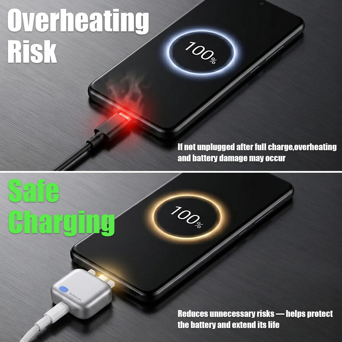 🥳2026 HOT SALE🥳💞50K+ SOLD!⚡Auto Power-Off Fast Charging Adapter