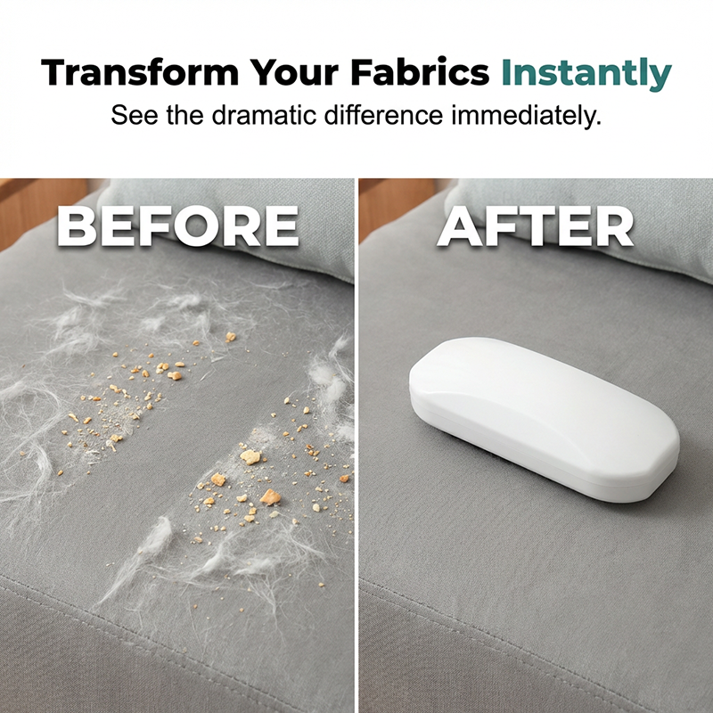 Portable Pet Hair & Crumb Remover Brush