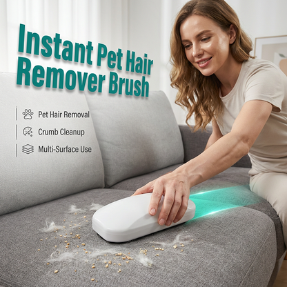 Portable Pet Hair & Crumb Remover Brush